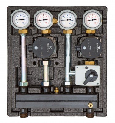 Насосная группа Kombimix UK_MK с насосом Grundfos UPM3 Hybrid 15-70