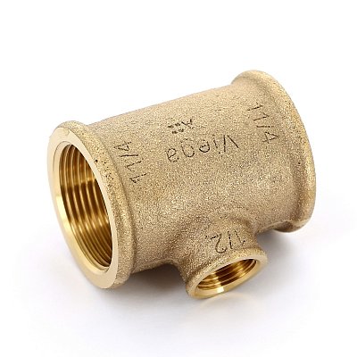 Тройник резьбовой (ВР) 1"1/4 x 1/2" x 1"1/4 бронза VIEGA (650735)