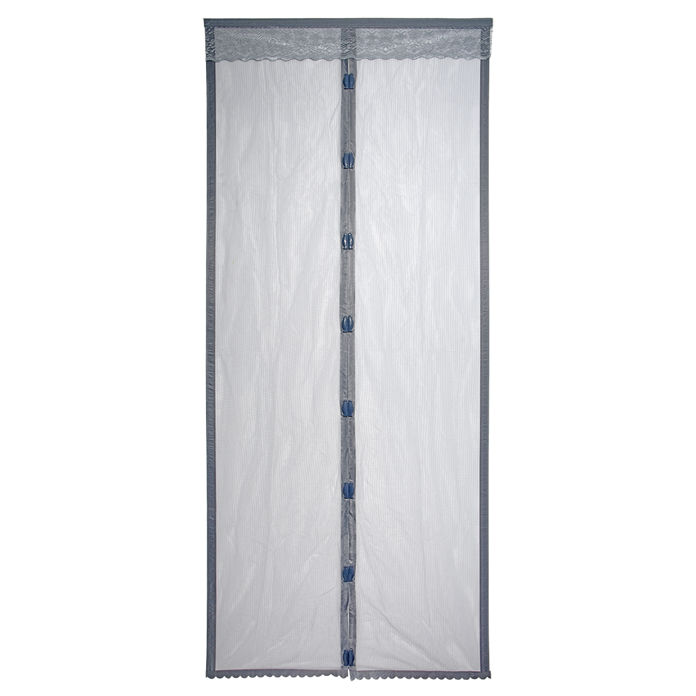 Сетка москитная 0,45*2,1 м  2 шт. (на магнитах) (1/20) "help" 80004