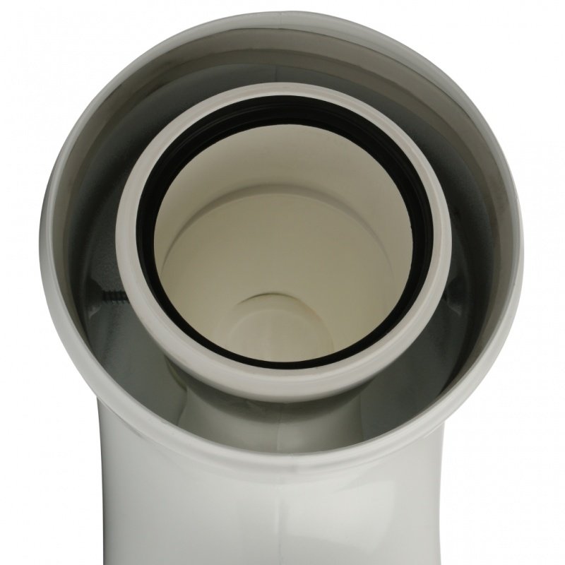 Угол 87° D=60 х 100 с ревизией, для конденсационных котлов STOUT