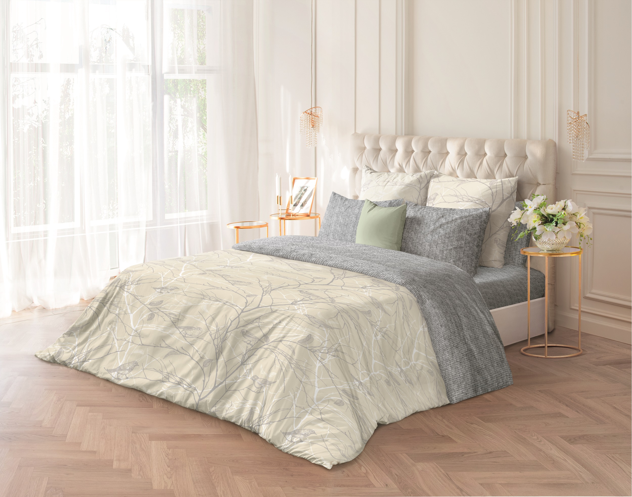 Постельное белье "волшебная ночь" frost 2 сп. (ранфорс) (1)