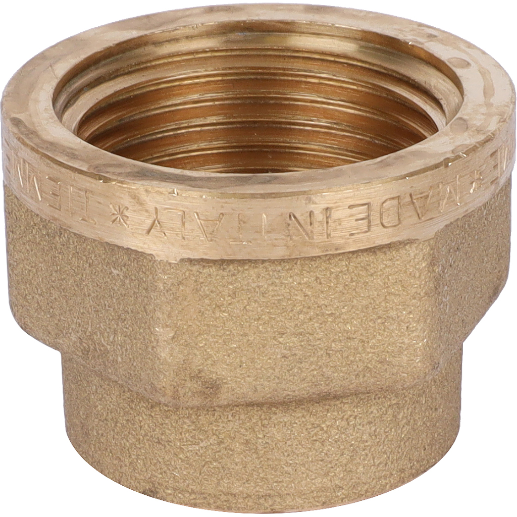 Муфта резьбовая ВР 3/4" x 1/2" латунь TIEMME
