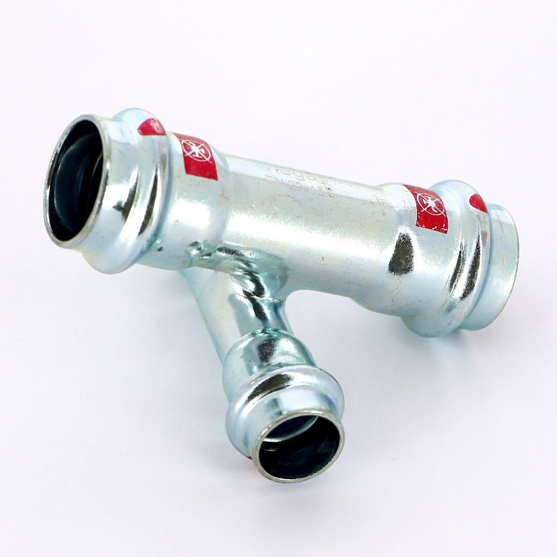 Крестовина пресс 22x15 оцинкованная сталь Prestabo VIEGA