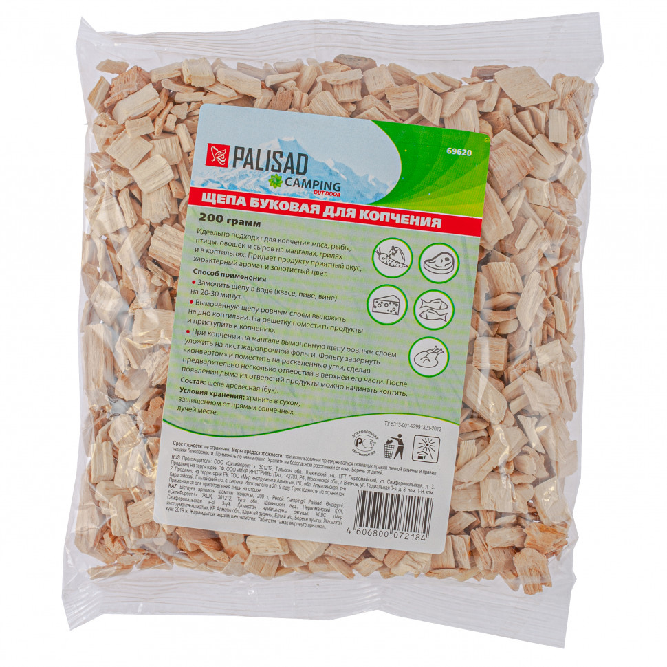 Щепа буковая для копчения, 200 гр Camping Palisad (69620)