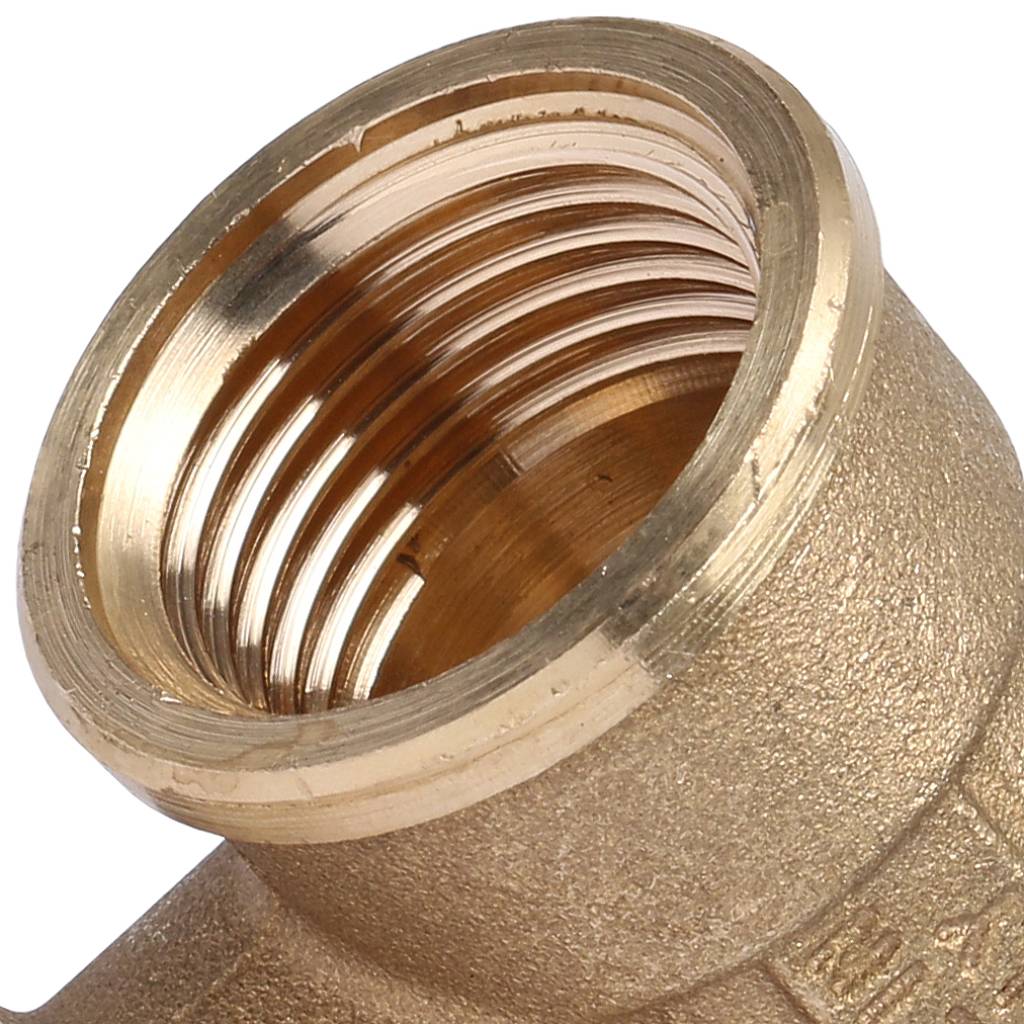 Тройник резьбовой ВР 1/2" латунь TIEMME