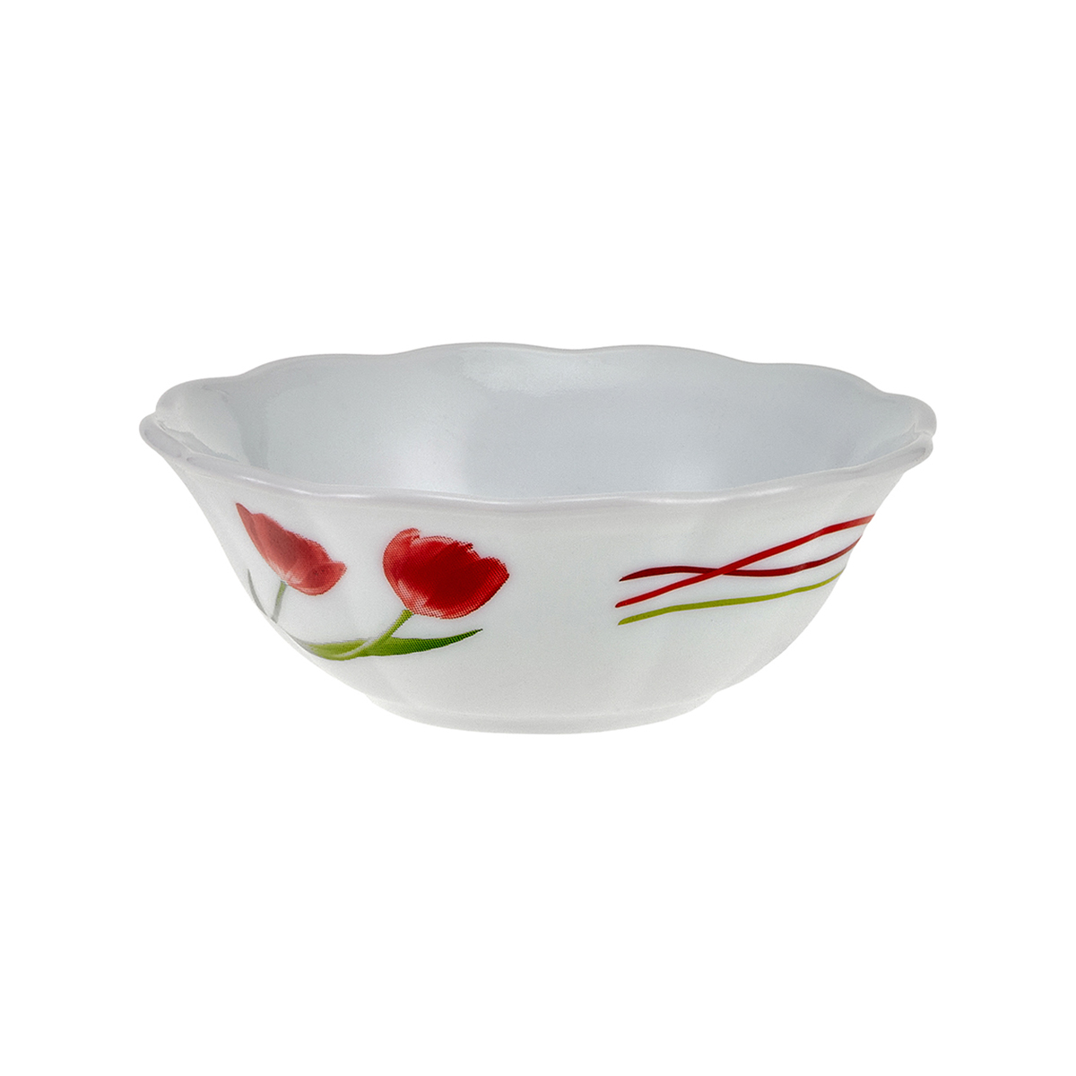 Салатник "royal garden" modern poppy 16 cм, опаловое стекло (6/48) rg011gl