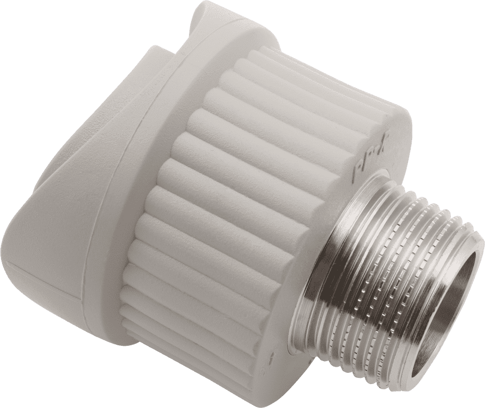 Вварное седло комб. 90 х 3/4" (НР) полипропилен PP-R FV-PLAST серый