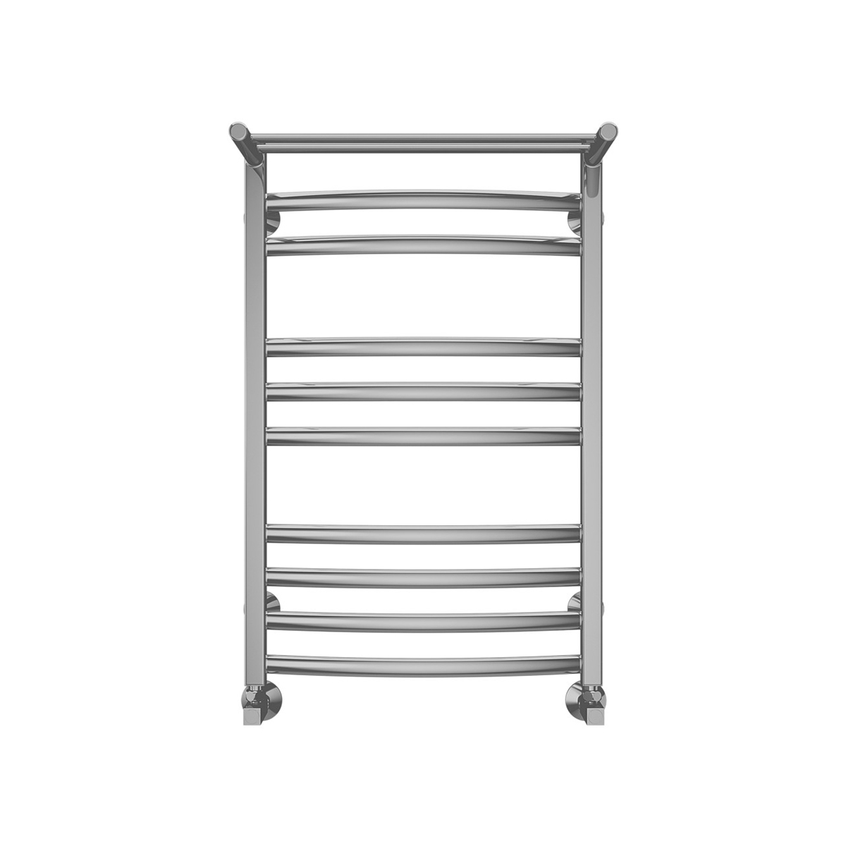 Полотенцесушитель водяной "енисей" п10 500*800 с перекладиной (хром) "terminus"