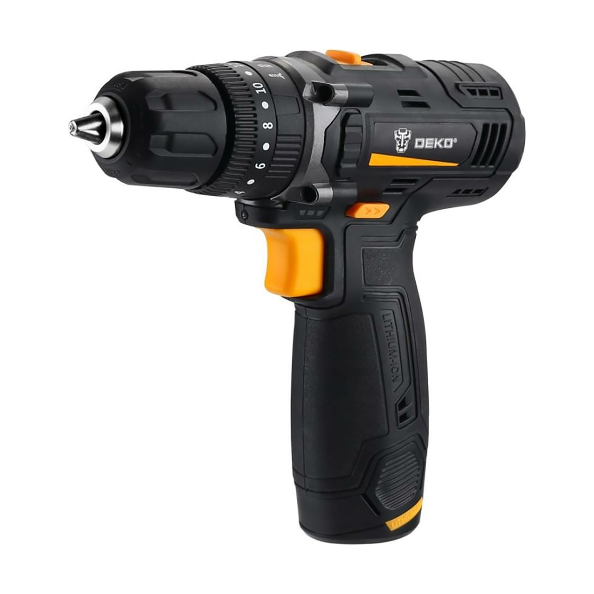 Дрель-шуруповерт ударн. аккум. gcd12du set4 с набором инструментов 13 предм. (1) "deko" 063-4038