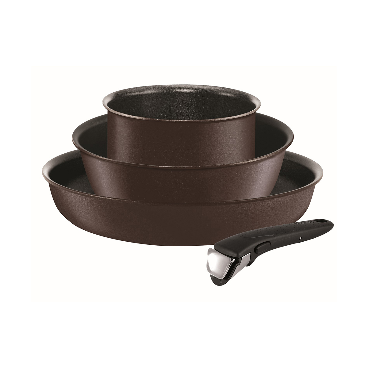 Набор посуды "ingenio chefs"  4 предм. (ковш, сковороды, съемн. ручка) (1/2) "tefal" l6559702