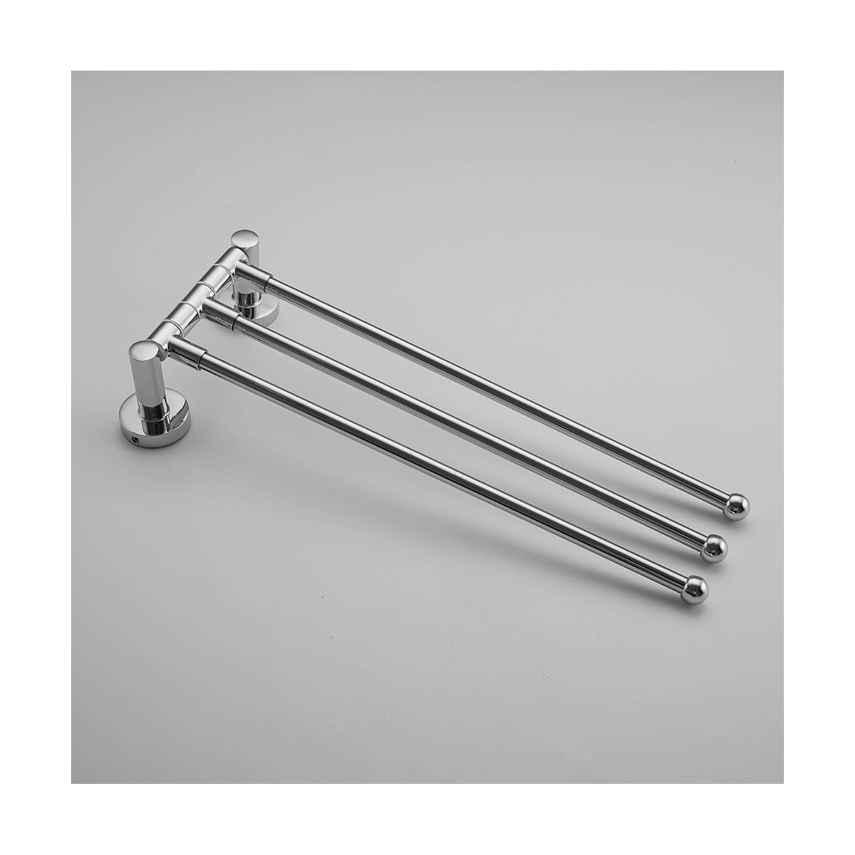 Полотенцедержатель поворотный тройной r15113 (нерж.сталь), хром (1/10/40) "frud"