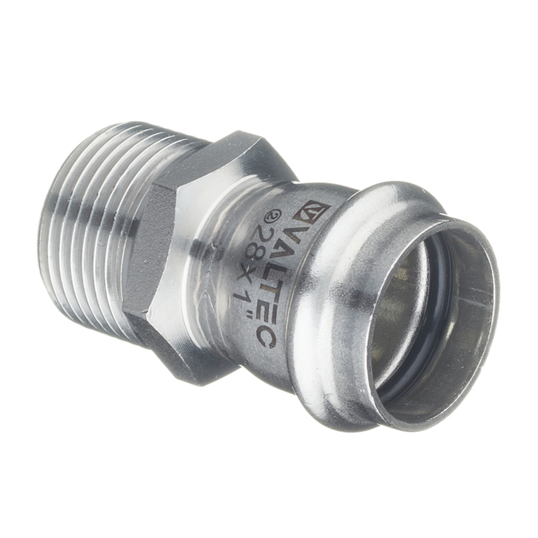 Муфта пресс-Н 28 мм х 1" нержавеющая сталь VALTEC