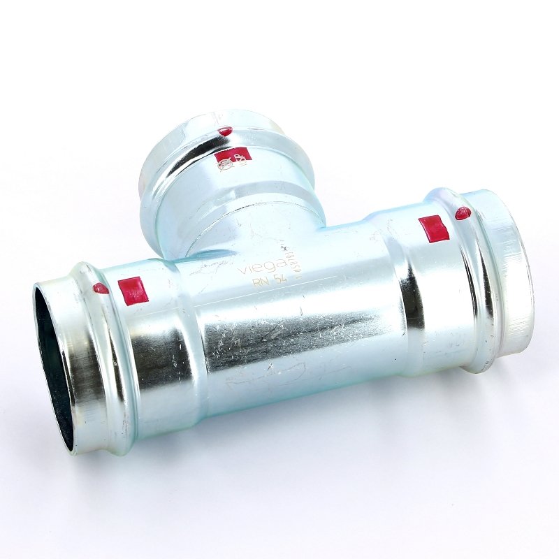 Тройник пресс 54 оцинкованная сталь Prestabo VIEGA