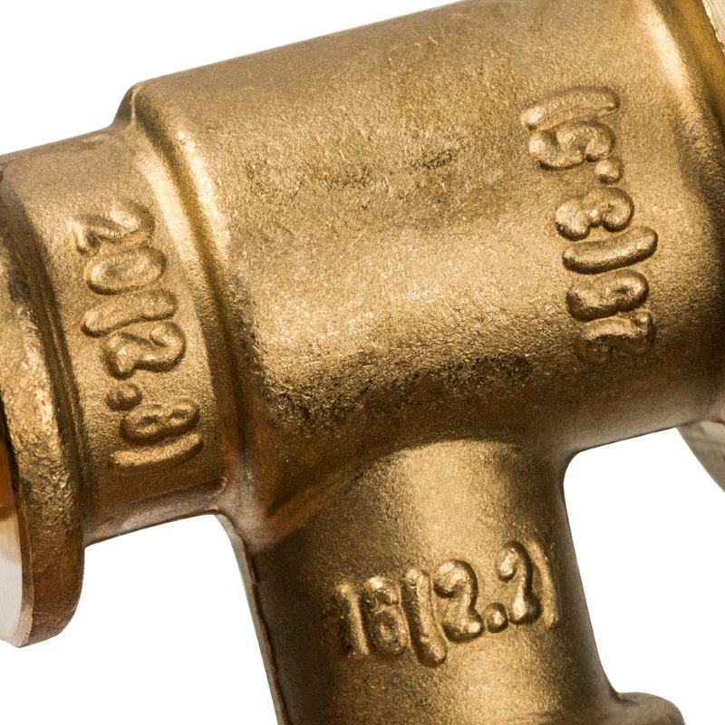 Тройник переходной 25 x 16 x 20 аксиальный для труб PE-X STOUT