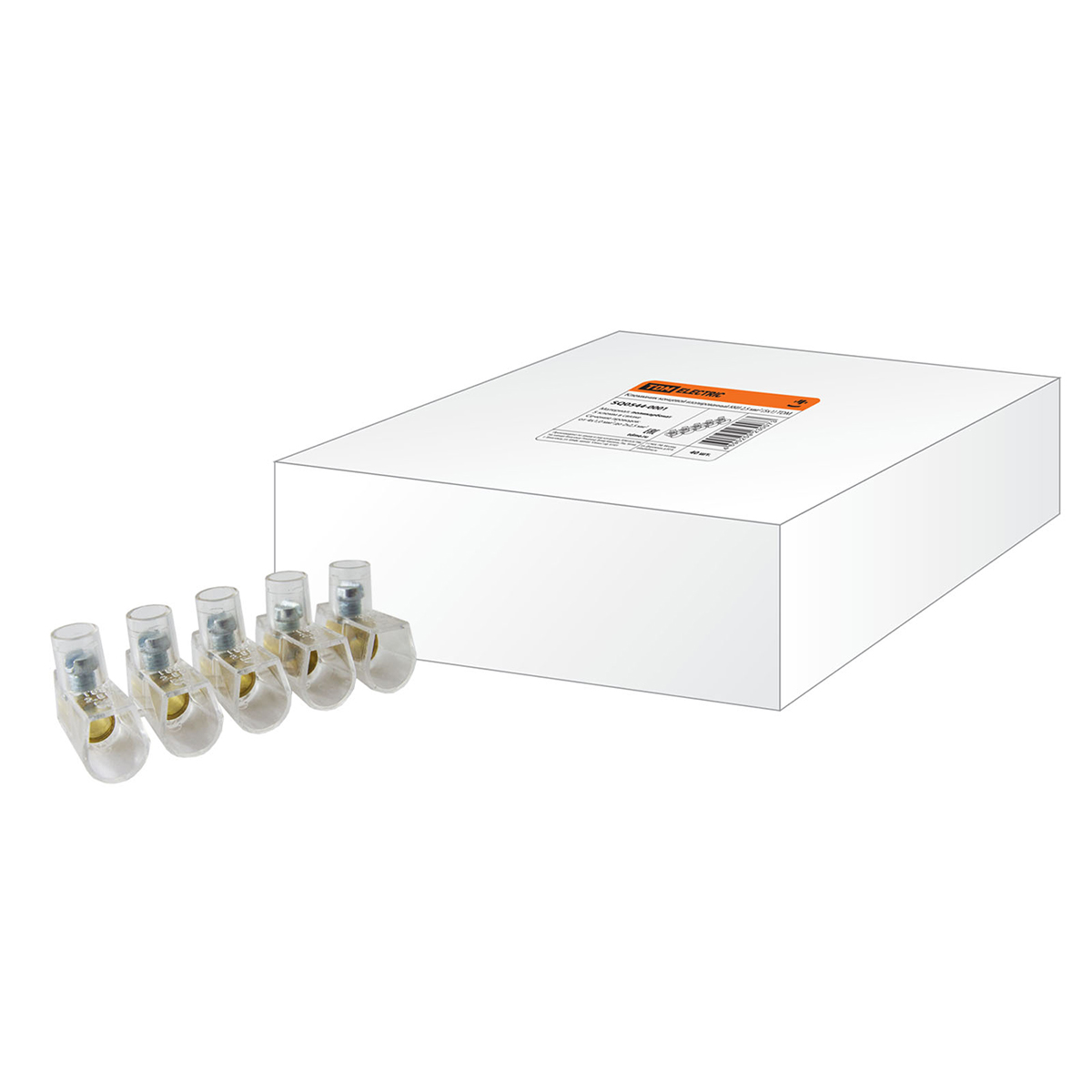 Клеммник концевой изолированный кки  2,5 мм², 5х1 (40/1600) tdm sq0544-0001