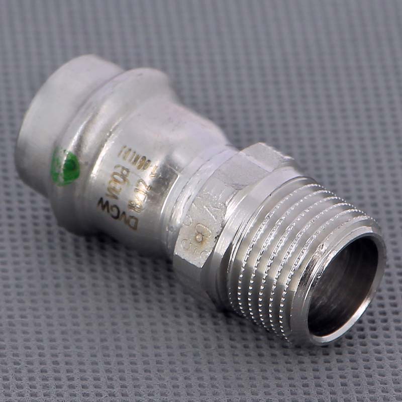 Муфта пресс-Н 18х1/2" нержавеющая сталь Sanpress Inox VIEGA