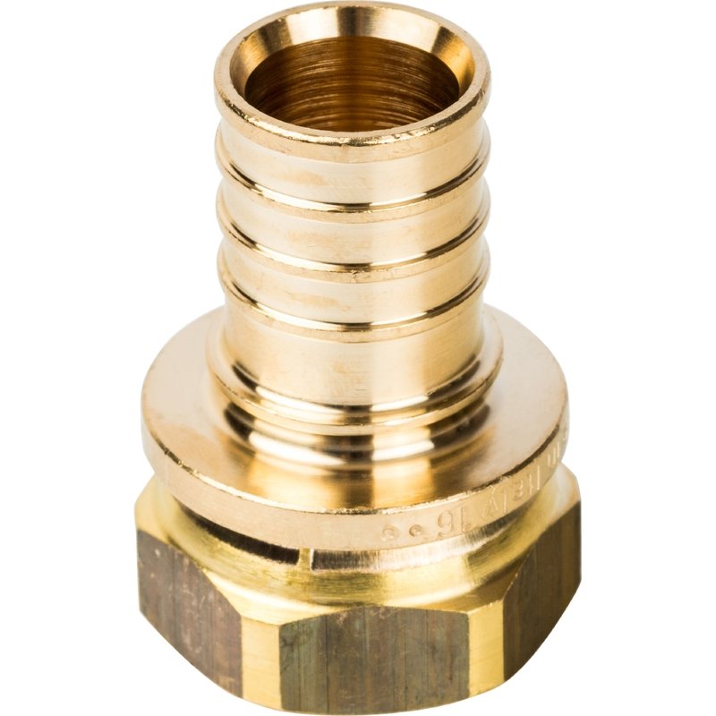 Муфта с накидной гайкой 25 x 3/4" аксиальная для труб PE-X STOUT