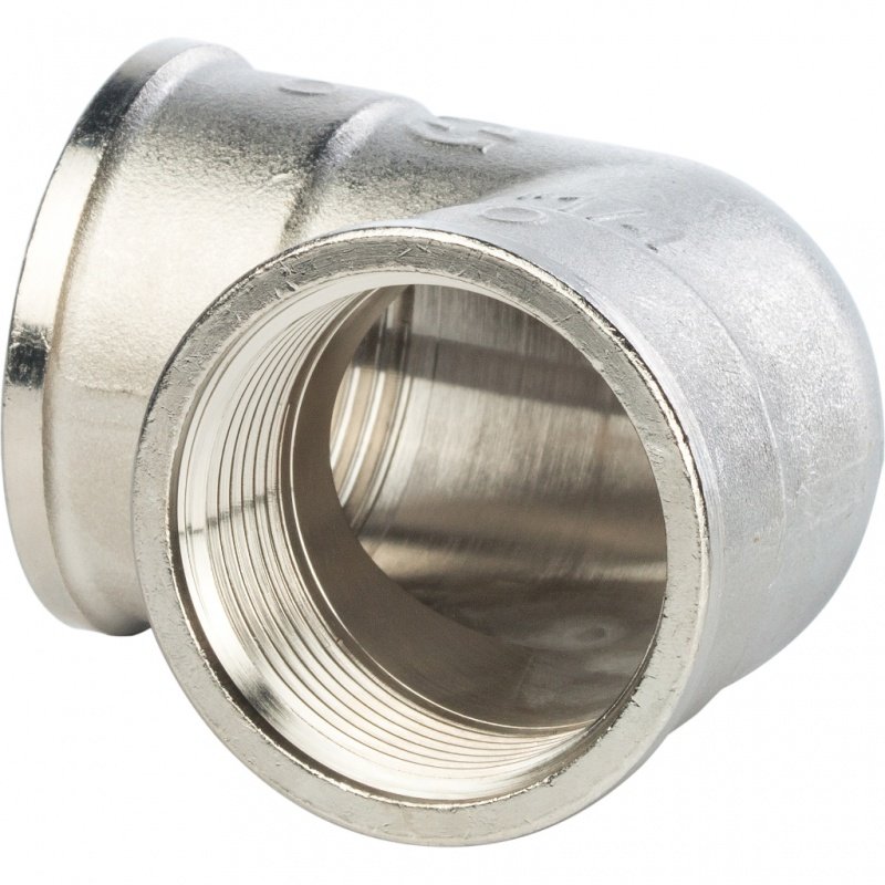 Угол резьбовой ВР 1"1/4 никель STOUT