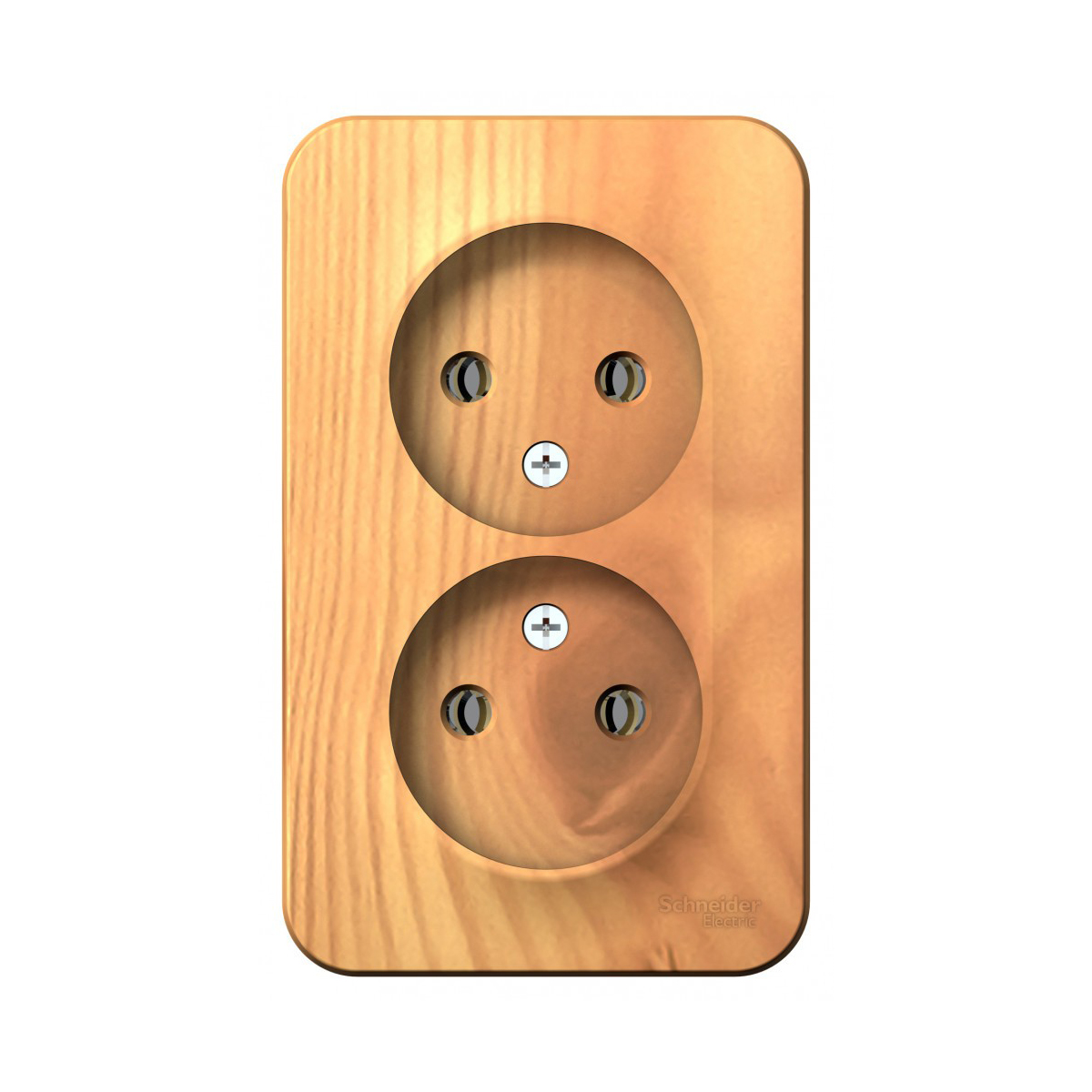 Розетка открыт. уст. "blanca" 2-х местн. 16а, ясень (1/10/20) "schneider"