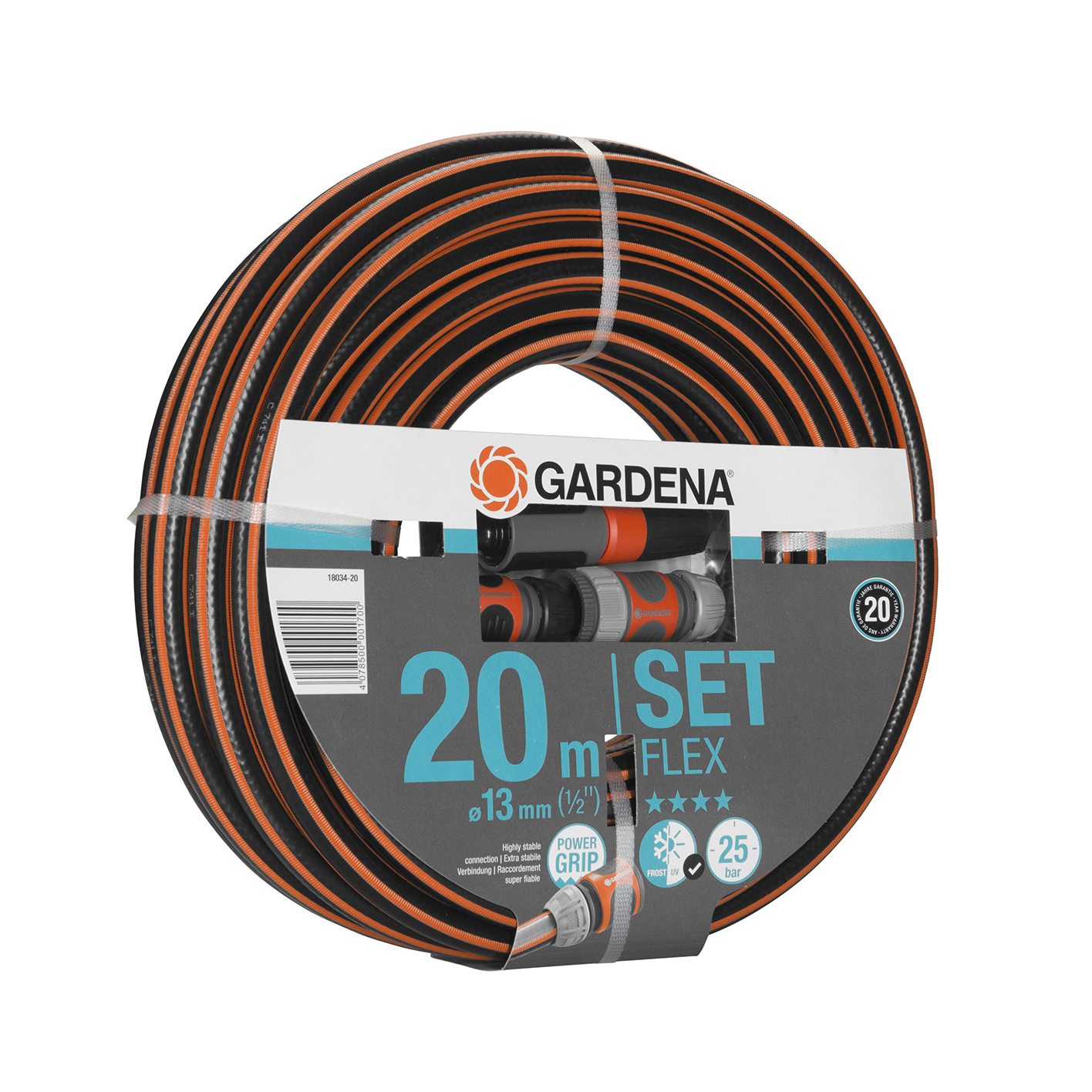 Шланг "flex" 1/2" 20 м с комплектом для полива (1) "gardena" 18034-20.000.00