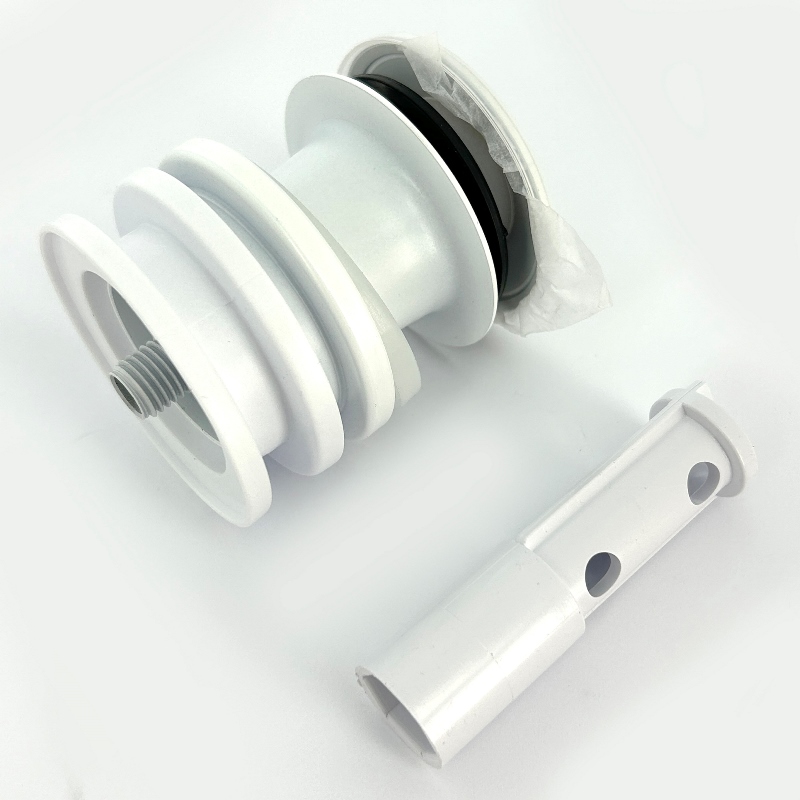 Выпуск McALPINE 60 мм нерж. решетка с пробкой, выход 1 1/4", белый матовый