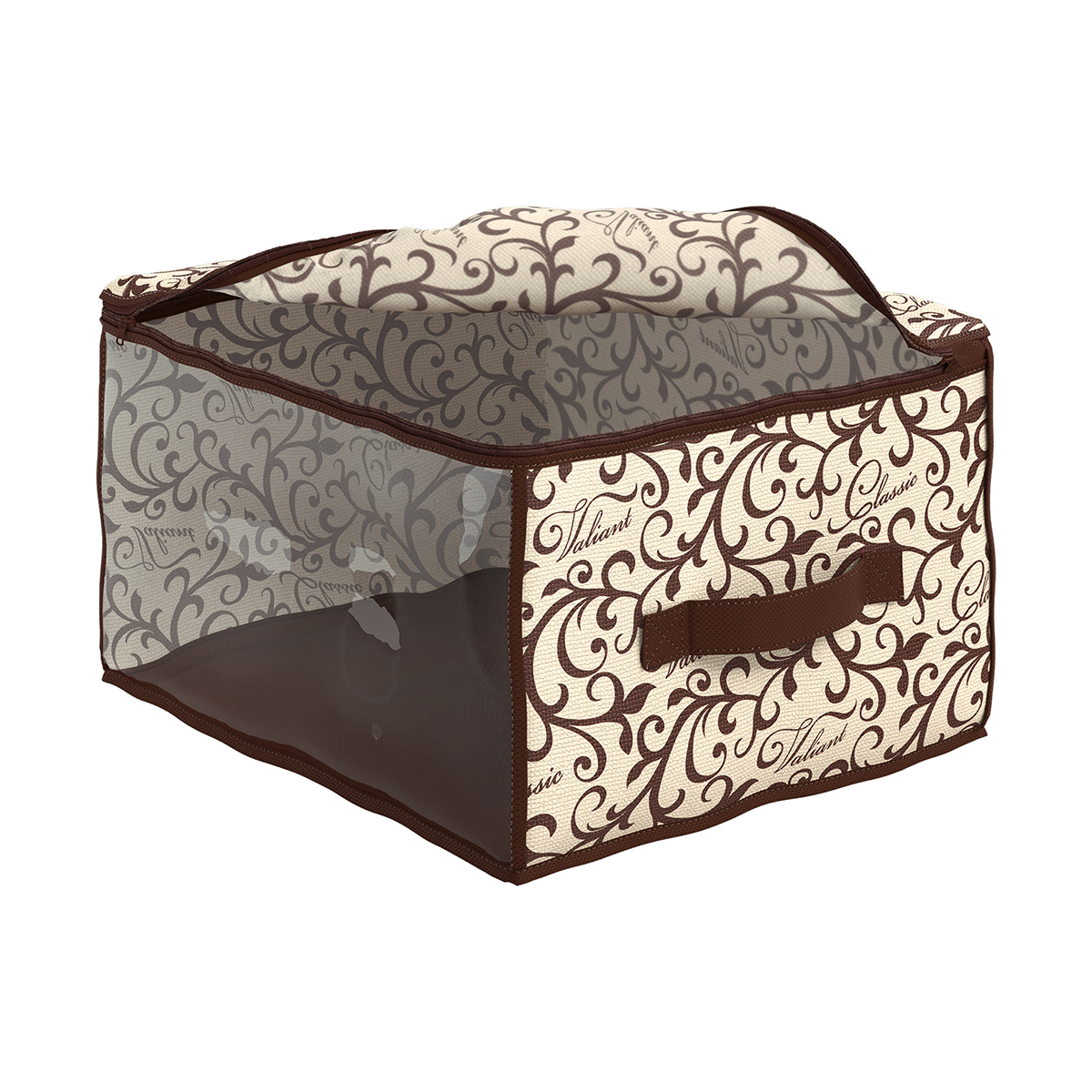 Кофр для хранения "classic" 35*30*20 см с застёжкой-молнией (1/24) "valiant" cl-cb-s