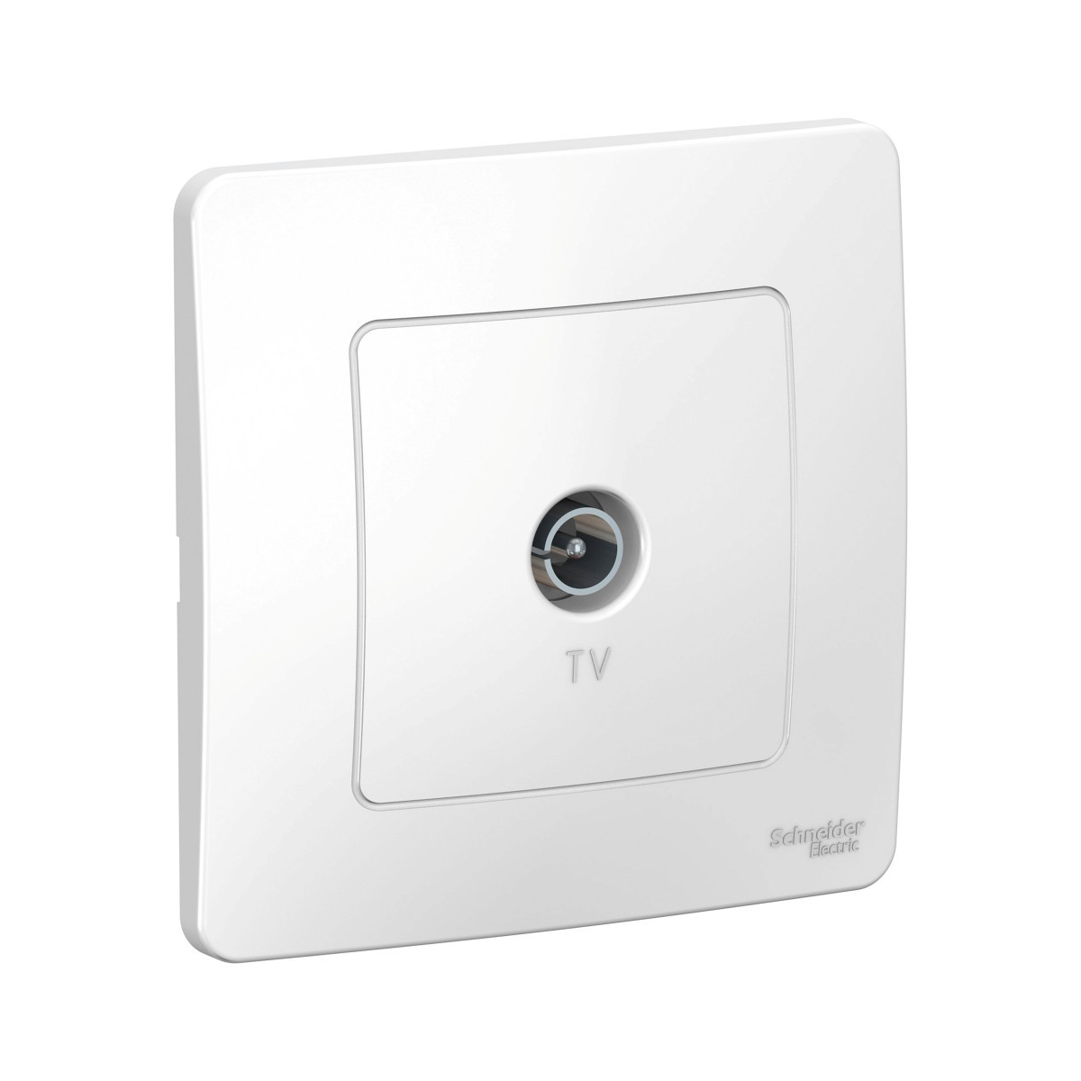 Розетка телевизионная "blanca" коннектор, белый (1/10/60) "schneider"