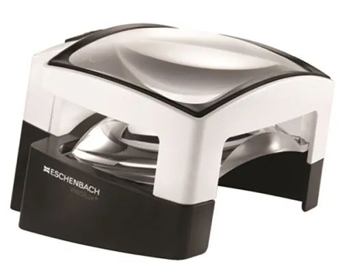 Лупа настольная асферическая менисковая Eschenbach Visolux+ 3x, 100x75 мм, с подсветкой