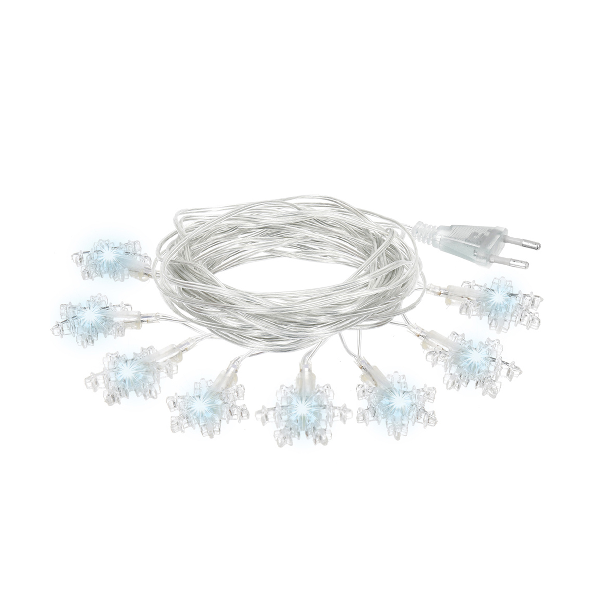 Электрогирлянда "снежинки" 10 м, 80 холодных ламп (1/20) "vegas"