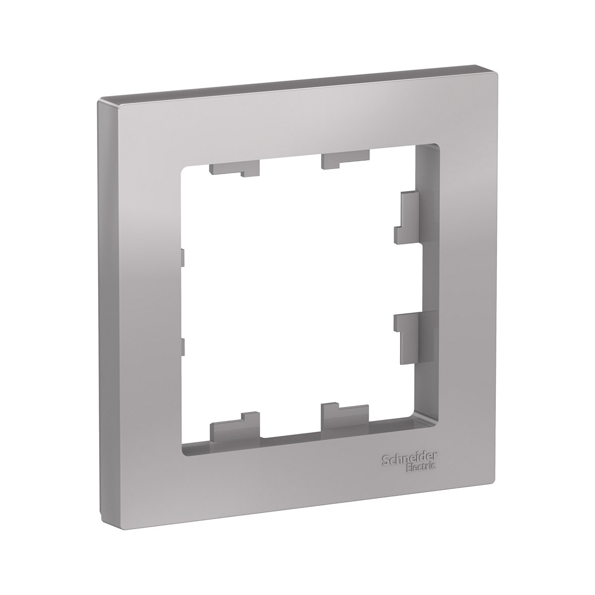 Рамка "atlasdesign" 1 местн. универс., алюминий (1/20/120) "schneider"