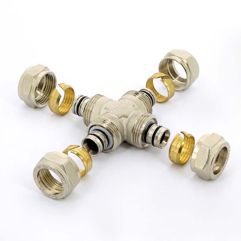 Крестовина обжимная 20 х 20 х 20 х 20 UNI-FITT