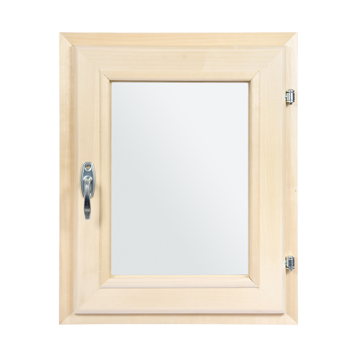 Форточка для бани и сауны 50*40 см двойное стекло, ручка, затвор, петли (1) "банные штучки" 32506