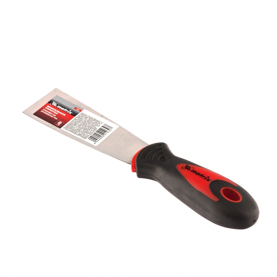 Шпательная лопатка из нержавеющей стали, 40 мм, двухкомпонентная ручка Matrix (85504)