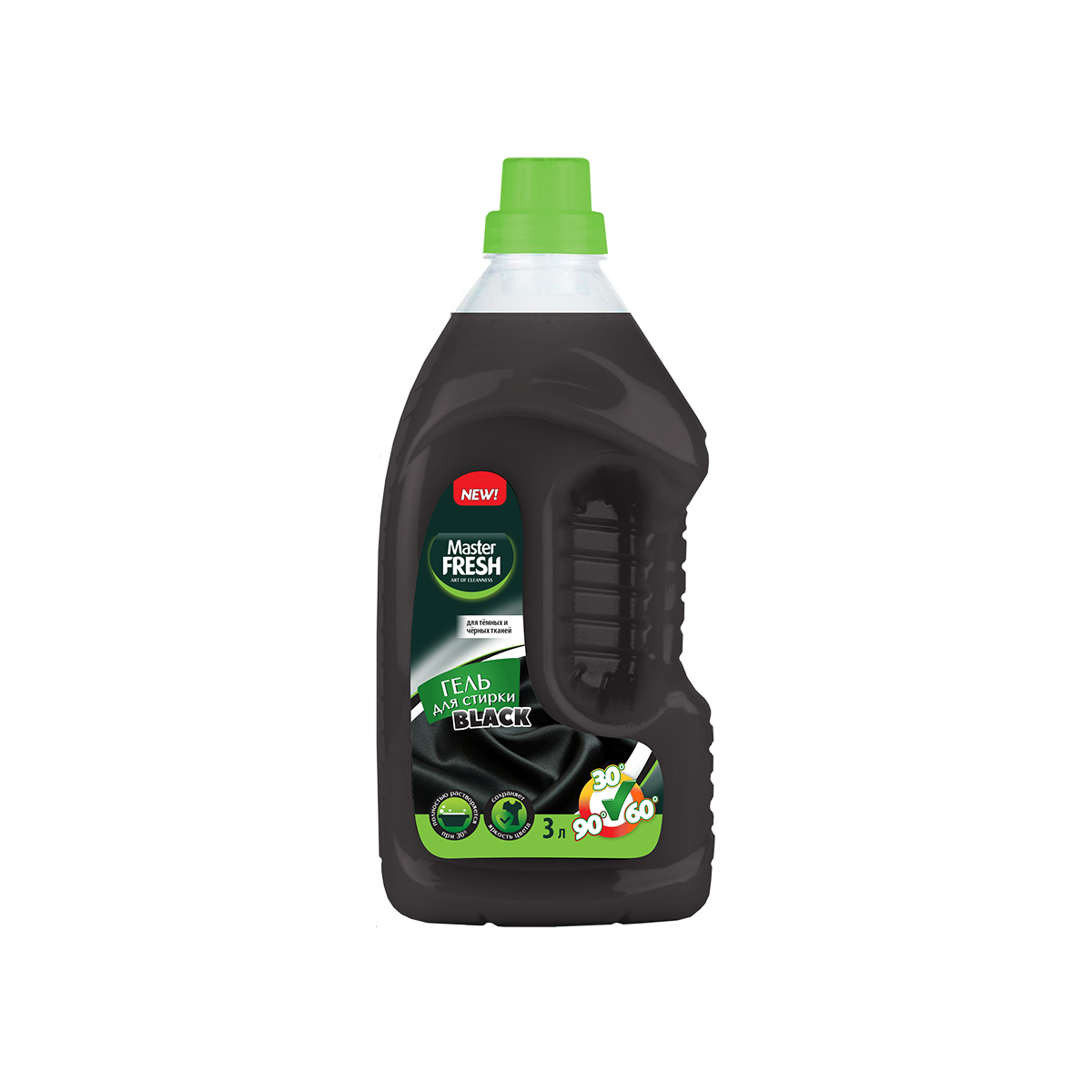Средство для стирки черного белья "black" 3 л гель (1/4) "master fresh"