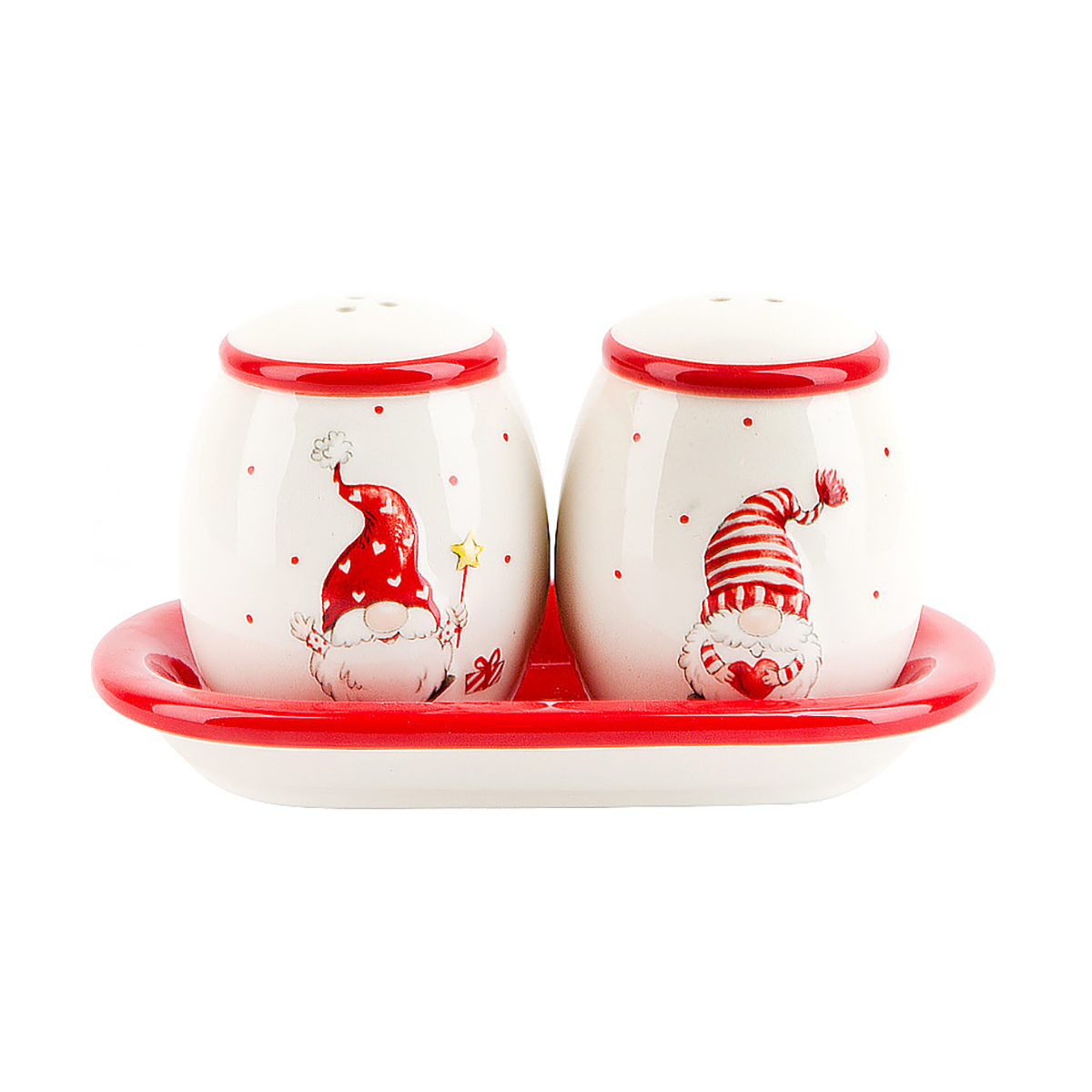 Набор для специй на подставке соль/ перец "сказочные гномы" 13,5*8*7,5 см (1/60) "dolomite" n2520904