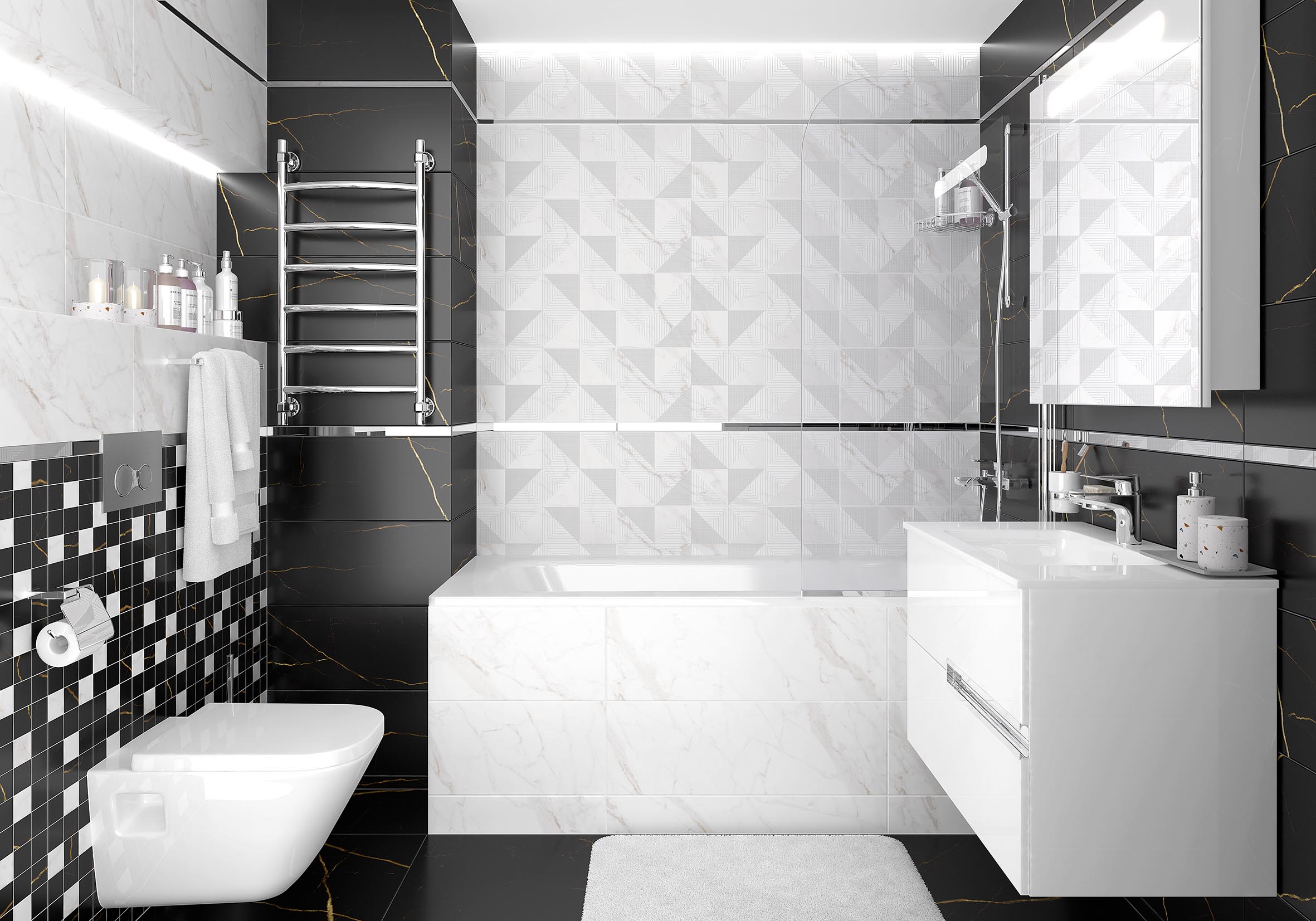 Real чёрный 25x75