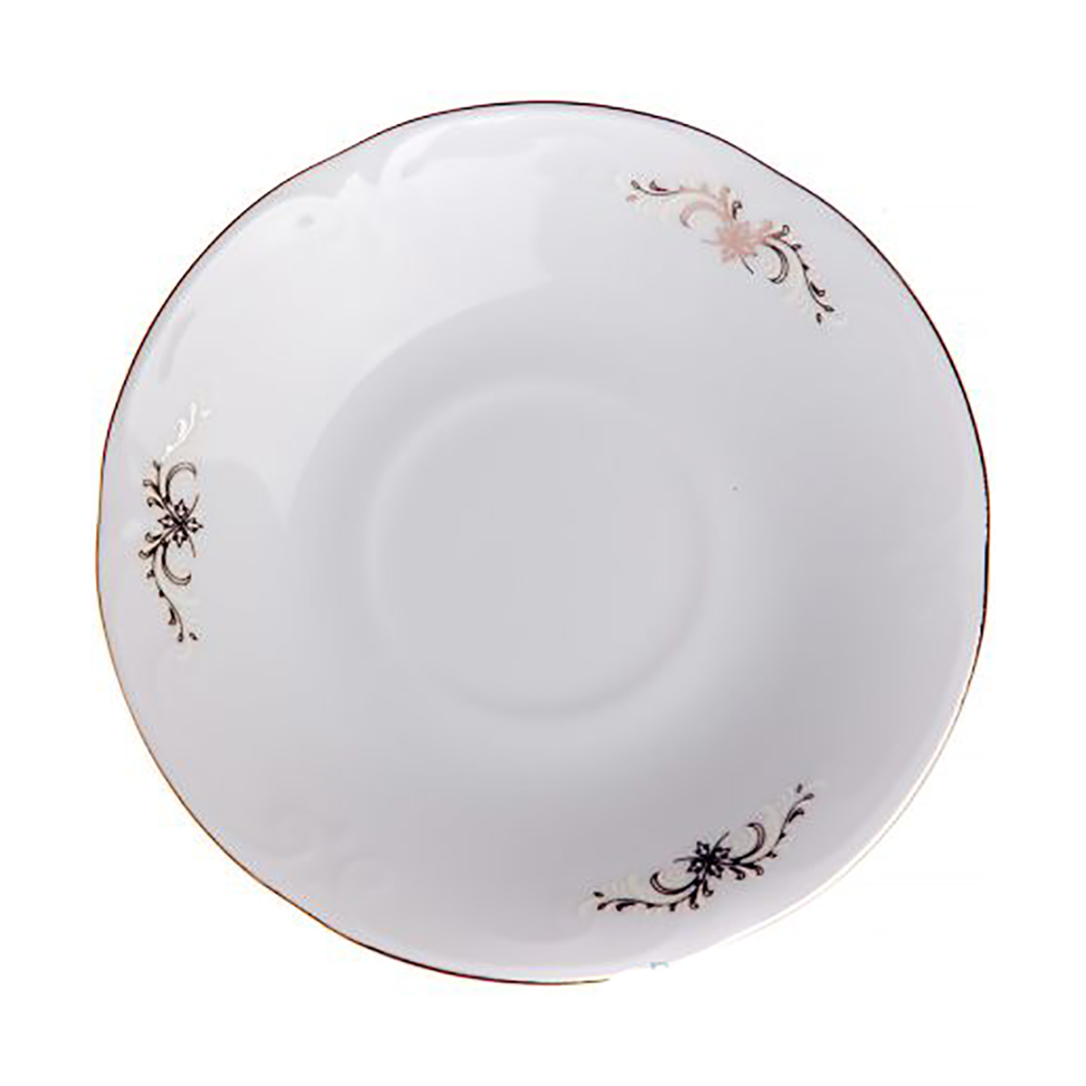 Блюдце "kamelia" серый орнамент 11,5 см (6/36) "cmielow" ok00190-omaz2303