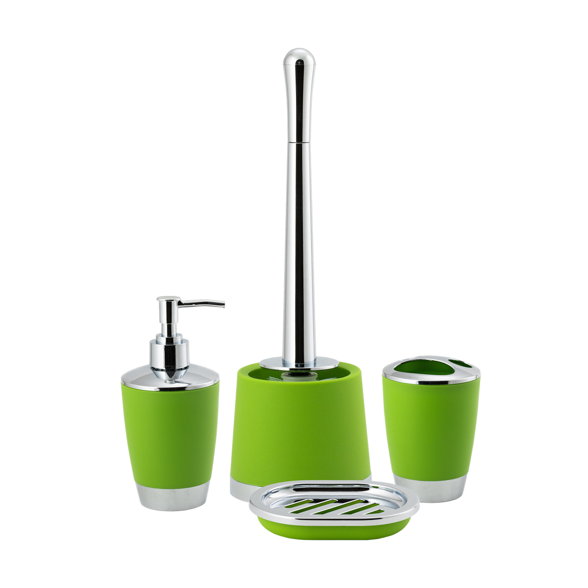 Дозатор для жидкого мыла "альма" пласт. (зеленый) (1/12) "аквадекор" attp-2100grn-01