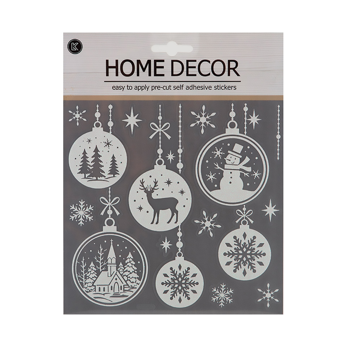 Наклейка новогодняя "волшебство" 22,9*18,4 см (1/48/288) "волшебная страна"