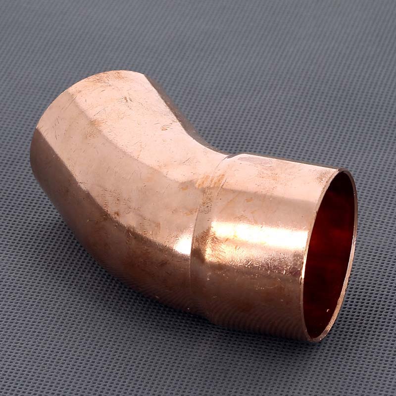 Угол однораструбный 45° VIEGA пайка 54 мм медный