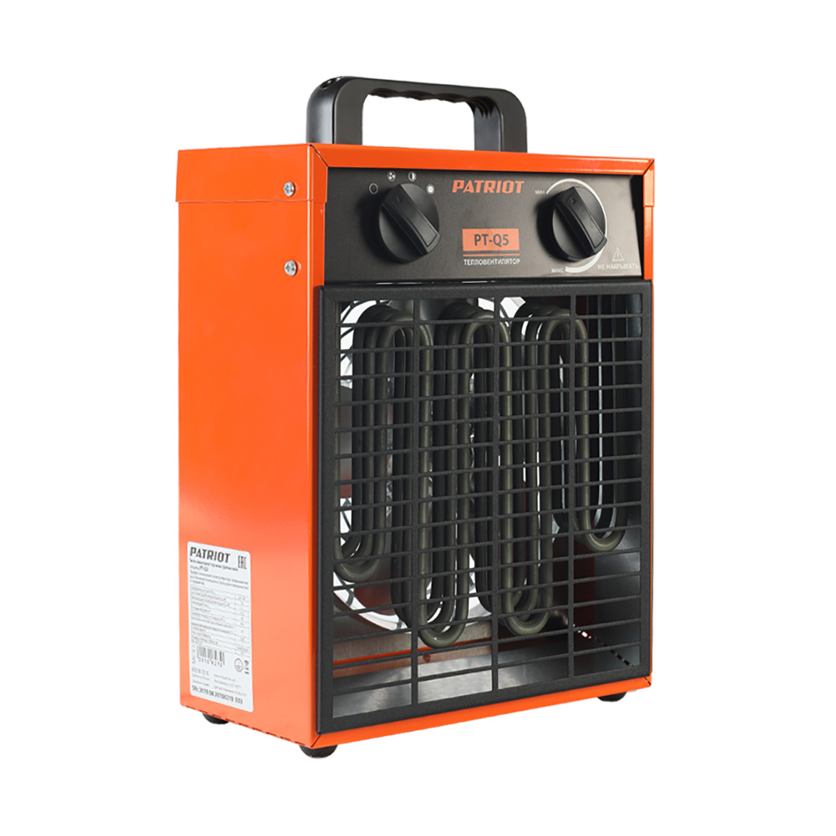Тепловая пушка электрич. pt-q 5  4,5 квт (1) "patriot" 633307215