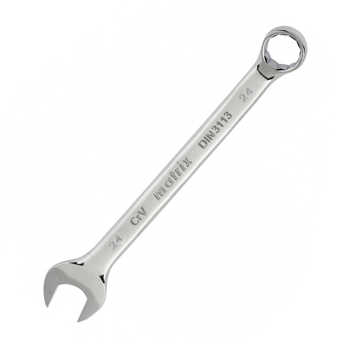 Ключ комбинированный 24 мм полиров. хром (1/60) "matrix"