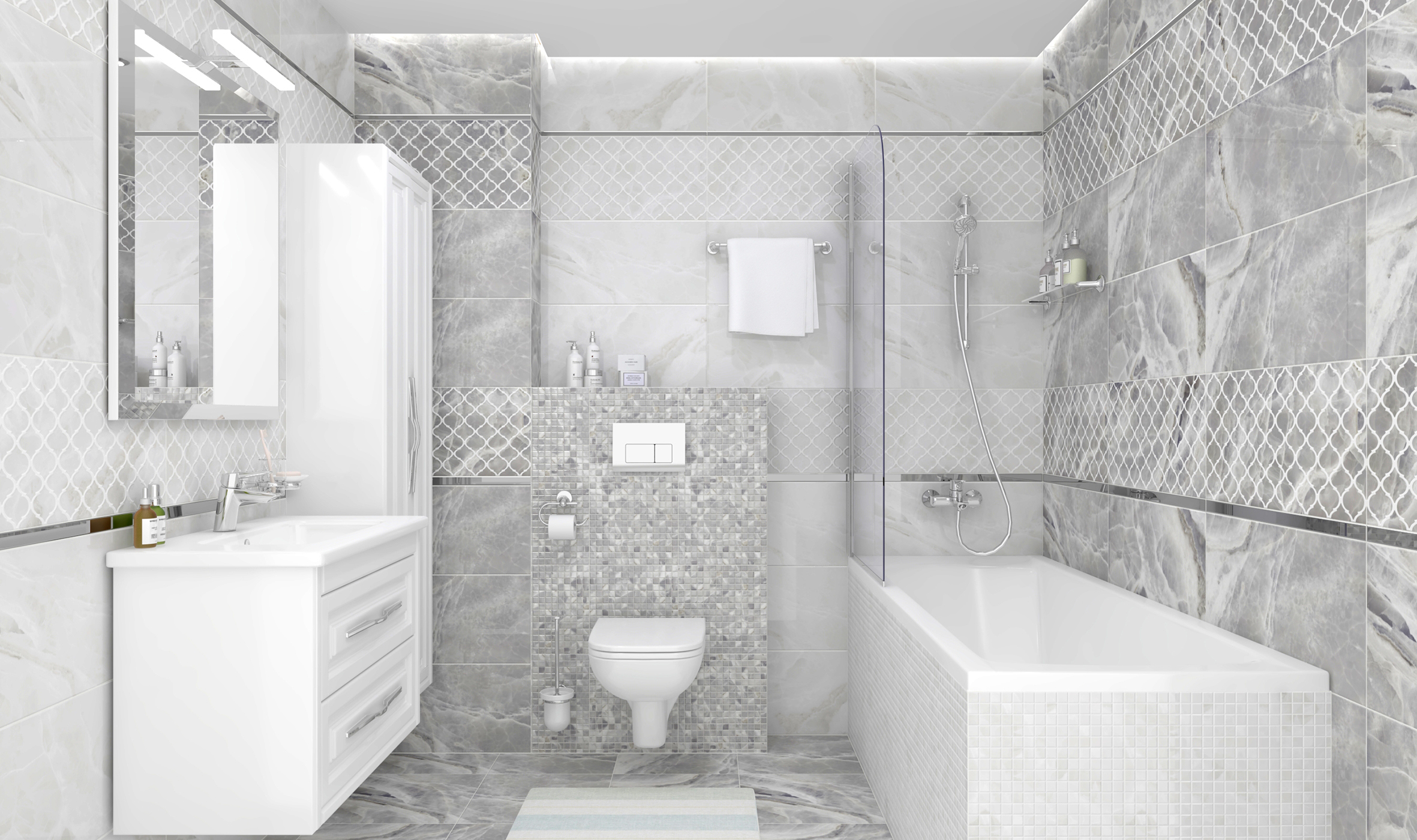 Plazma белый 30x60