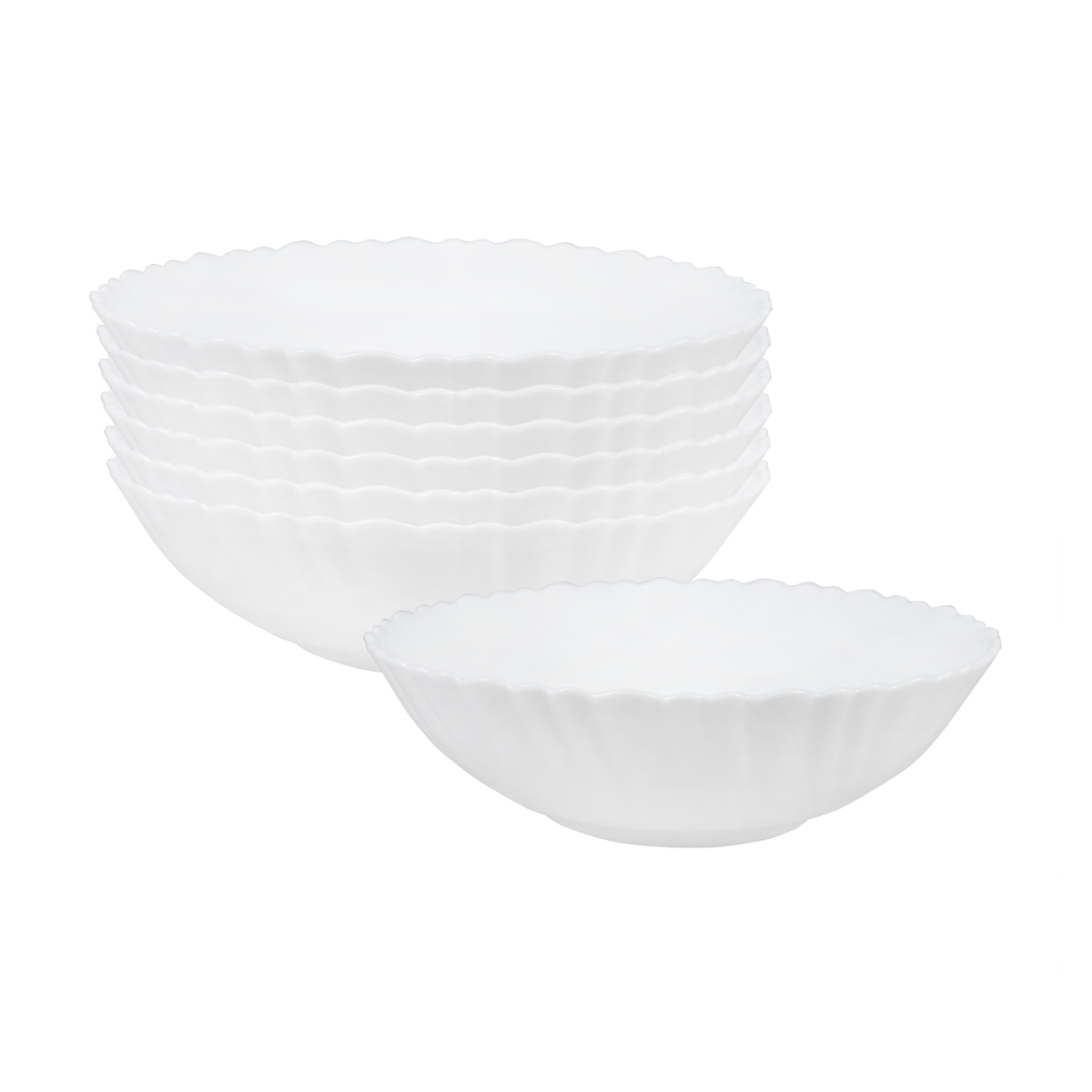 Тарелка суповая "opal" blanche 17,5 см (500 мл) опаловое стекло (6/48) h06201