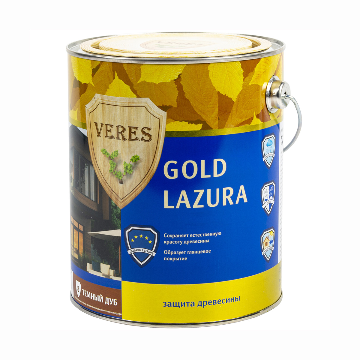 Верес gold № 8 дуб темный  2,7 л (1/4) "veres"