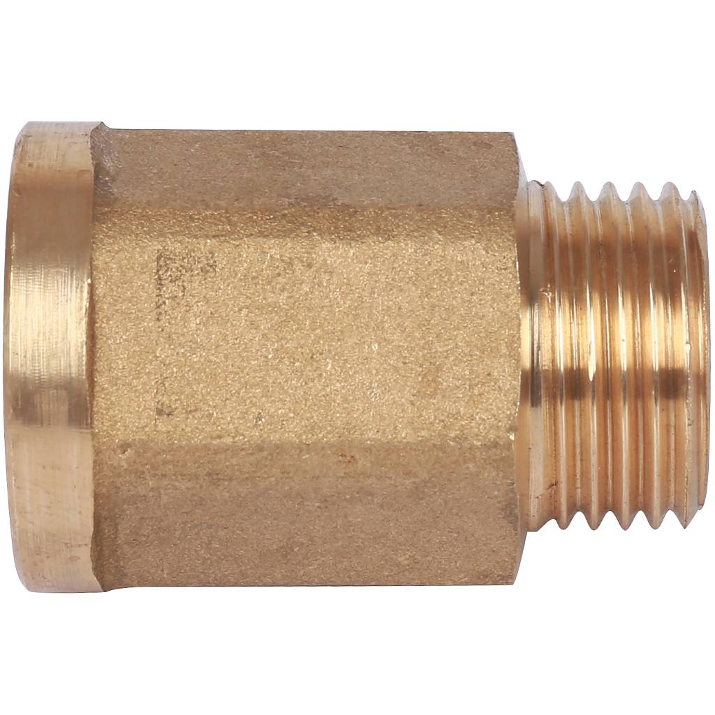 Удлинитель резьбовой ВН шестигранный 1/2" латунь STOUT