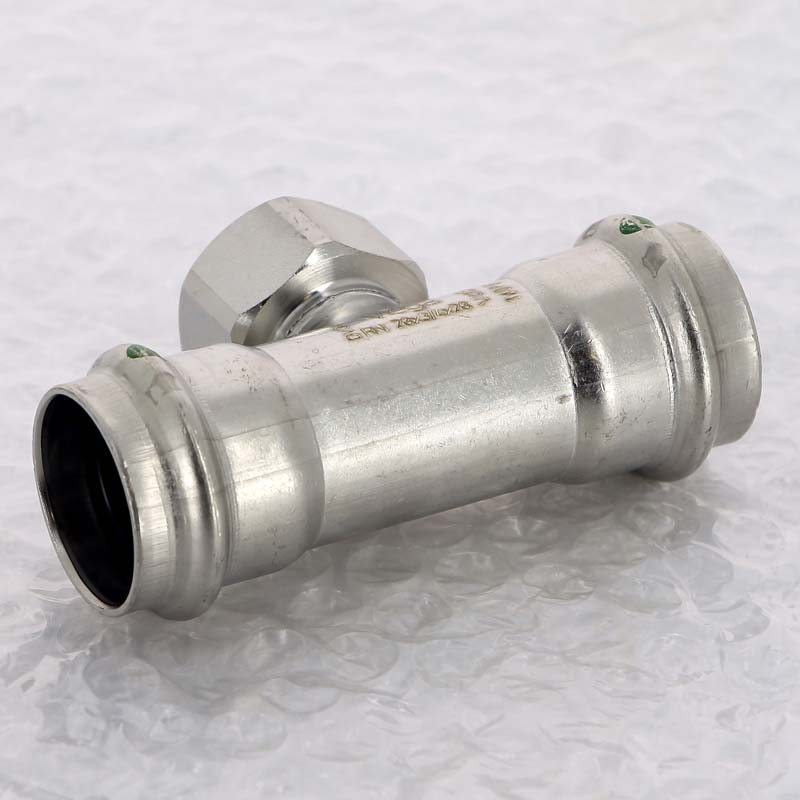 Тройник пресс-В 28х3/4"х28 нержавеющая сталь Sanpress Inox VIEGA