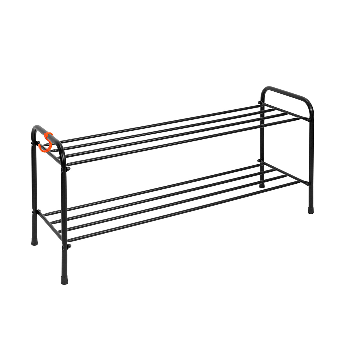 Подставка для обуви "альфа 32" 2 полки (870*300*400 мм) черный (1) пдоа32 ч