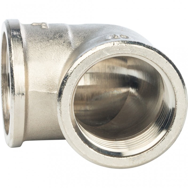 Угол резьбовой ВР 1" никель STOUT