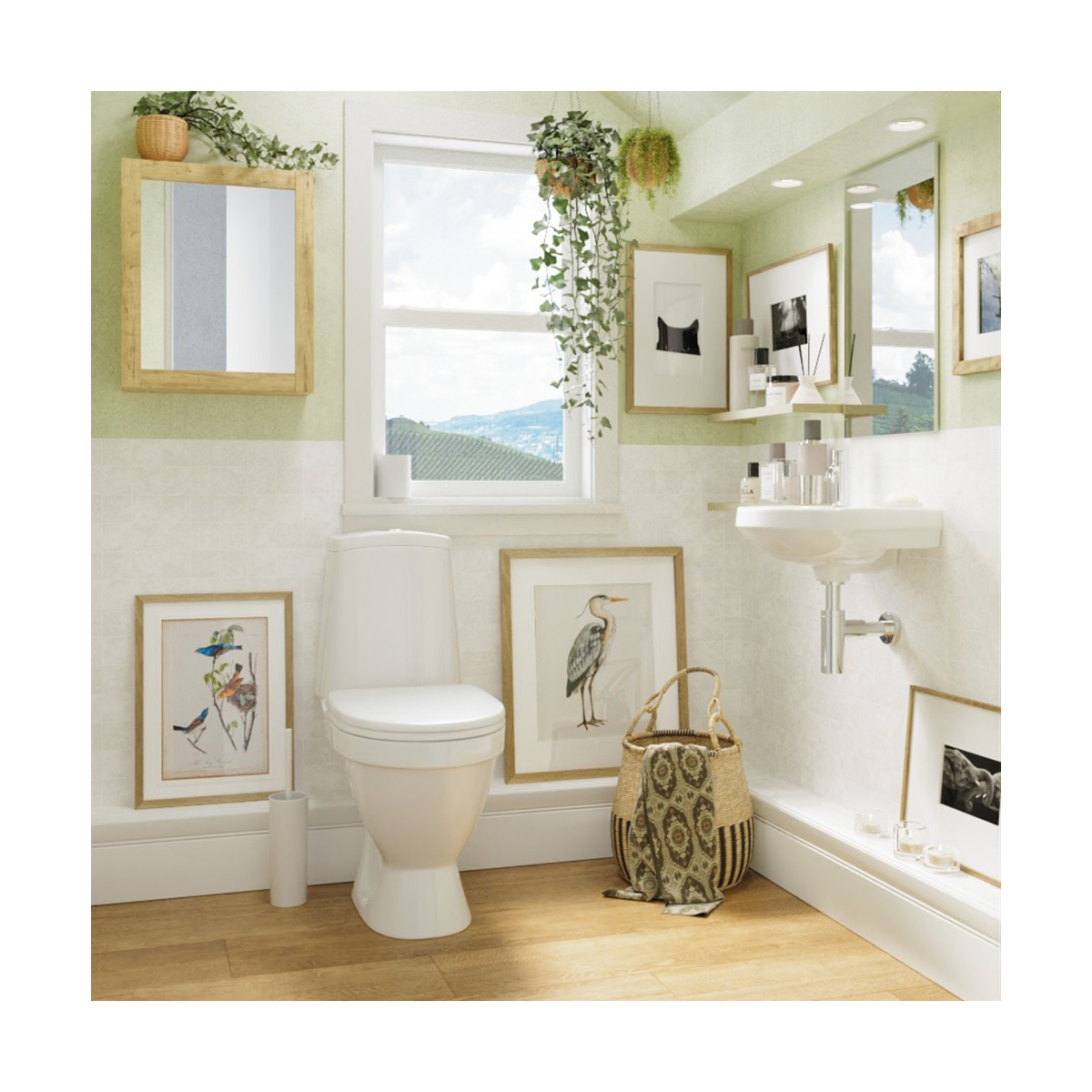 Раковина "лада" уп мини белая "sanita" wb.mn/lada/37-l/wht.g/s1